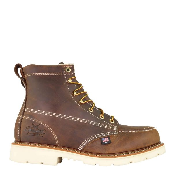 Thorogood American Heritage - 6" Trail Crazyhorse Safety Toe - Moc Toe MAXWear 90